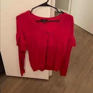 Ann Taylor flutter sleeve cardigan